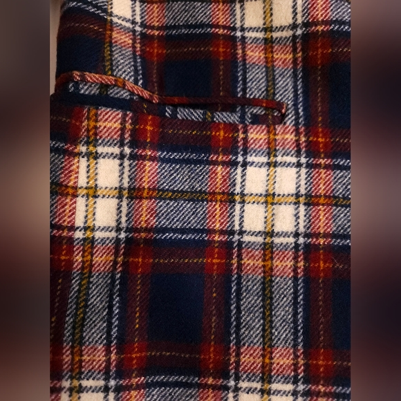 Vintage Cricketeer Wool Sportcoat Blazer Max Kadet 42R Blue Brown Tartan Plaid - Picture 4 of 16